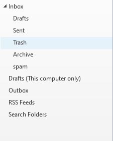 click-on-trash-to-recover-deleted-email-folder-on-outlook